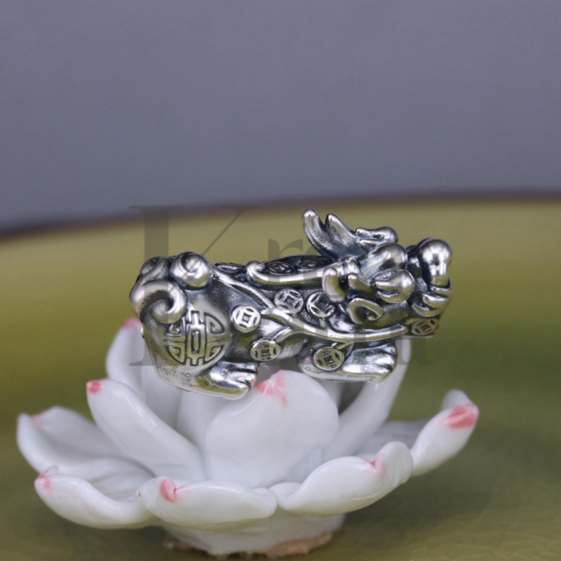 Kreakami - Charm Liontin Pixiu / Naga / Dragon Pure Silver 999 DIY Handmade - Image 2
