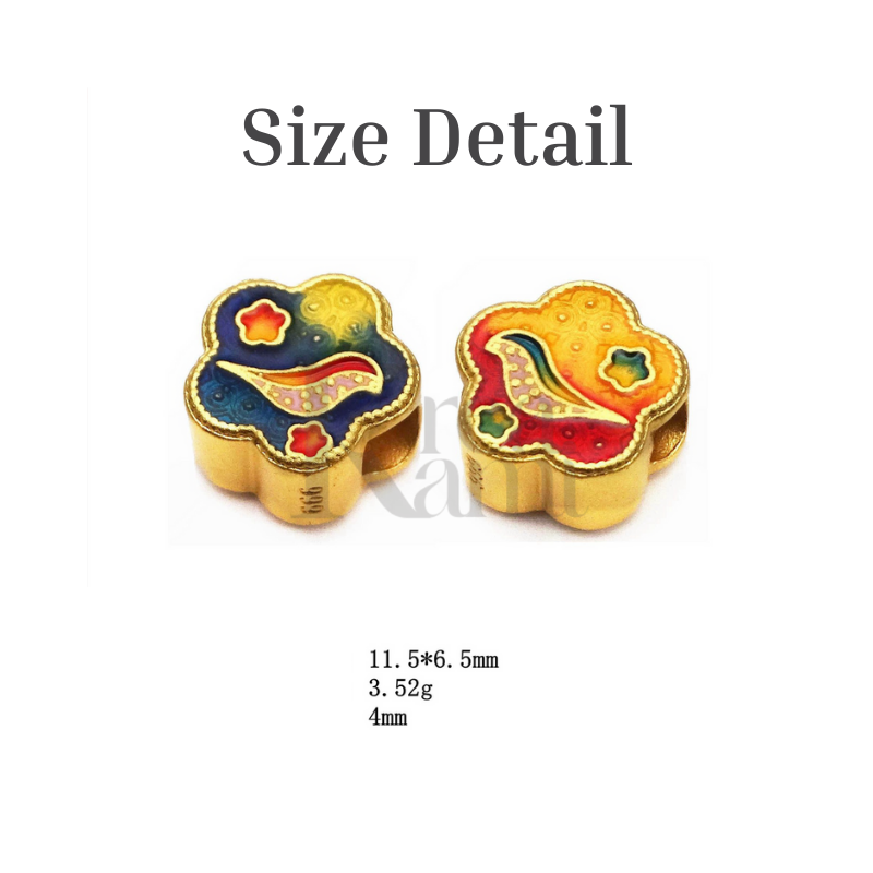 Kreakami - Humming Bird Charm Copper Spacer DIY Handmade Gelang - Image 3
