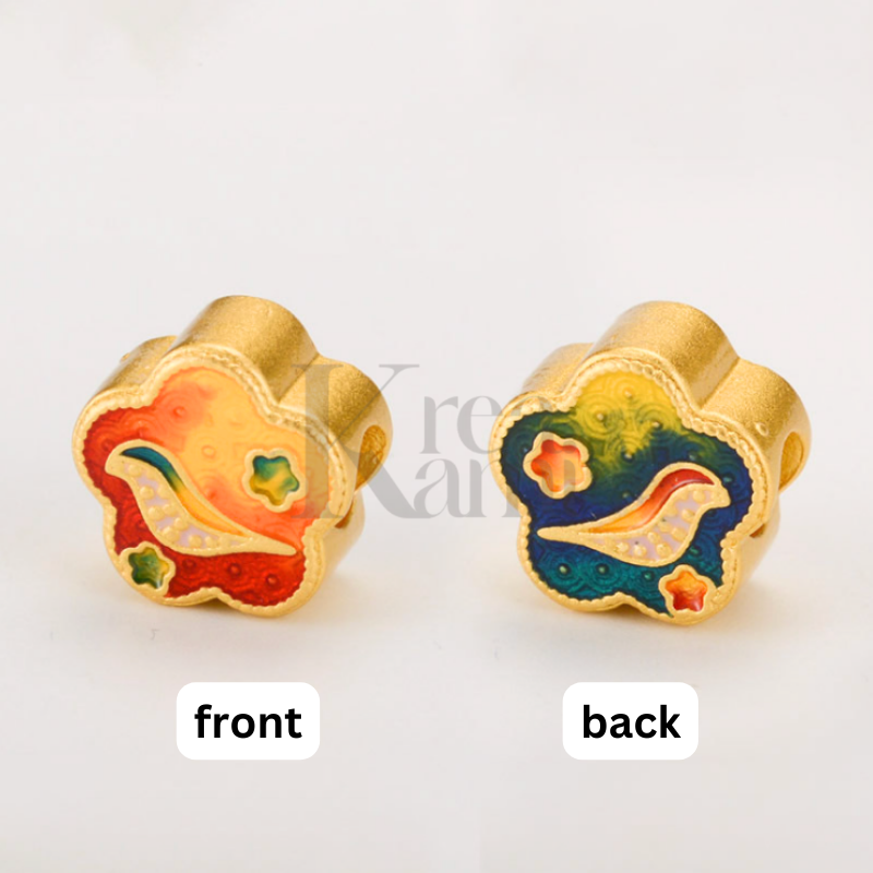 Kreakami - Humming Bird Charm Copper Spacer DIY Handmade Gelang - Image 2